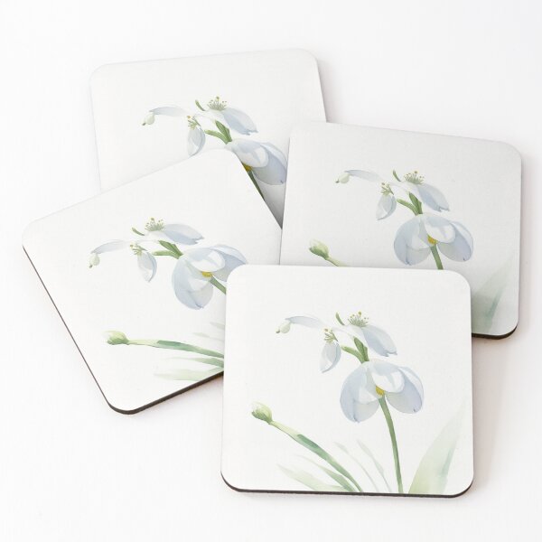 Item preview, January Snowdrop Birth Flower - Beauty and Renewal designed and sold by SleepySoulArt.