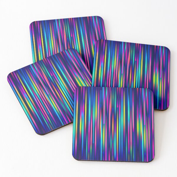 Item preview, Colourful Neon strippy pattern designed and sold by Beso75.
