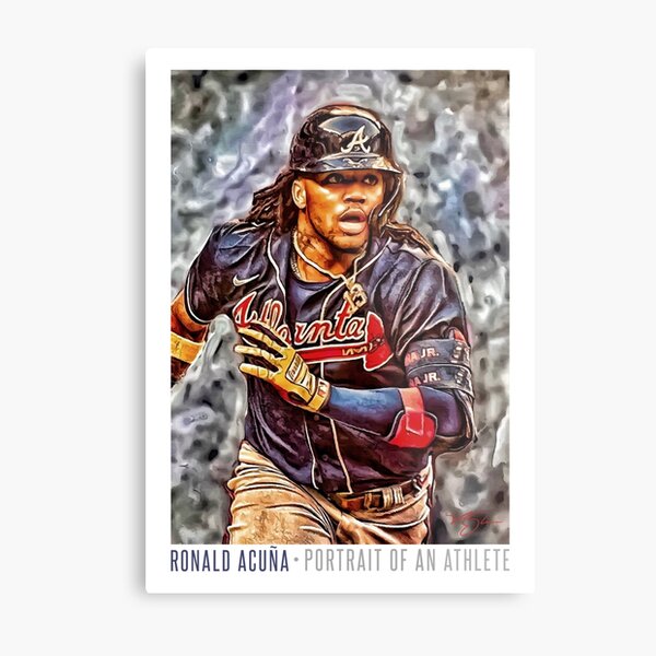 BreakingT Men's Atlanta Braves Ronald Acuña Jr. Caricature Graphic