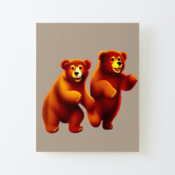 Boogie Bears - Dancing Bears with cubs colourful Whimsical Fun