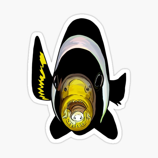 Vista previa del artículo con la obra «Parásito de la lengua de pez (Cymothoa exigua)», diseñado y vendido por ArtbyDLP.