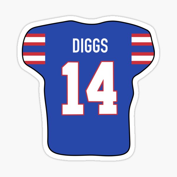 Stefon Diggs Jersey Sticker for Sale by cbaunoch