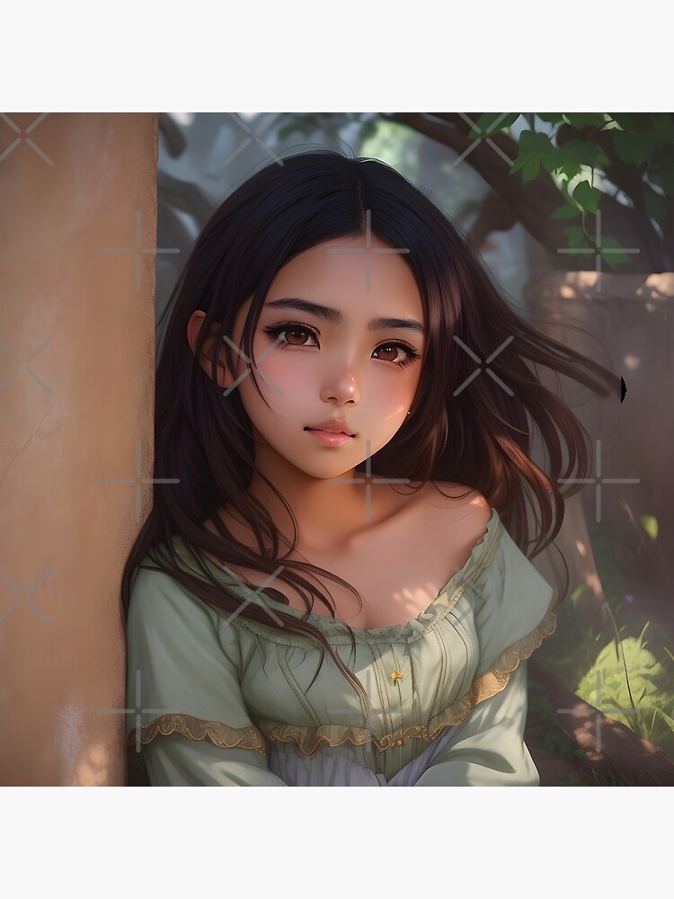 Digital painting cute anime beautiful girl in fantastic style, animes  digital