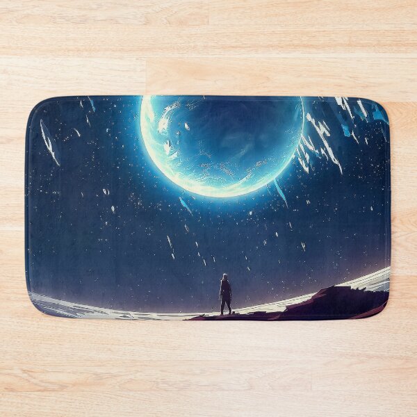 Item preview, Man traveling on planet watching spectacular cosmic sight designed and sold by TomFrontierArt.