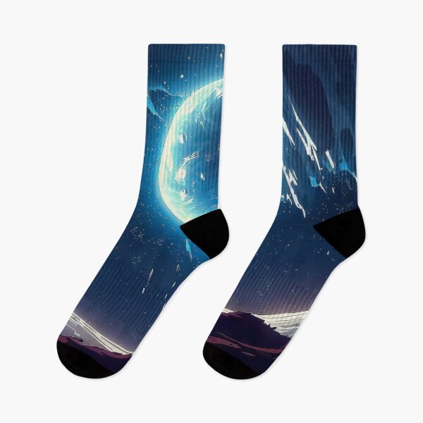 Item preview, Man traveling on planet watching spectacular cosmic sight designed and sold by TomFrontierArt.