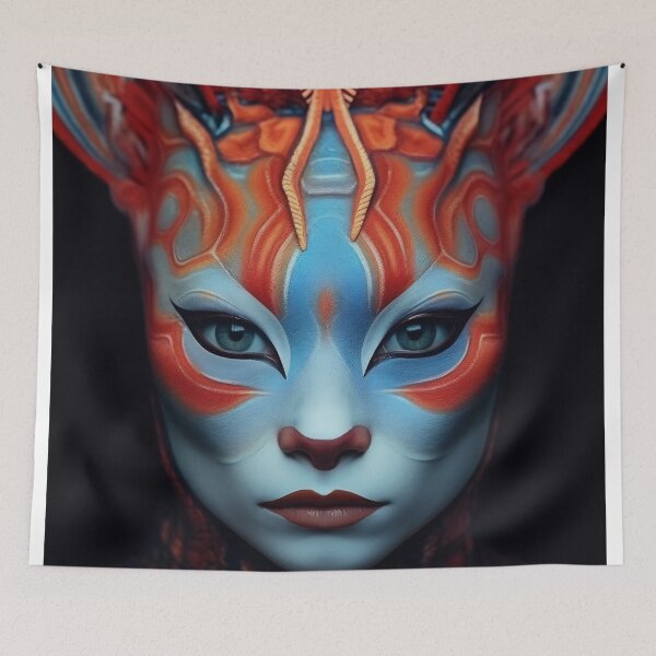 Item preview, Portrait of a Catwoman with fancy makeup and clothes designed and sold by anytka.