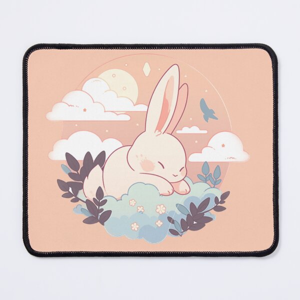 Item preview, Dreaming bunny - peach designed and sold by CastleCloud9.