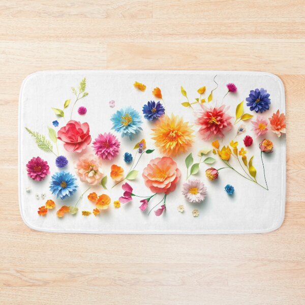 Item preview, Arrangement of spring flowers against a white background. Blooming concept. Flat lay. designed and sold by anytka.