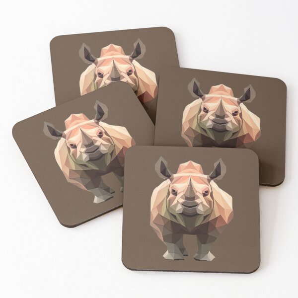 Item preview, Rhino (Brown BG) designed and sold by PolygonXYZ.