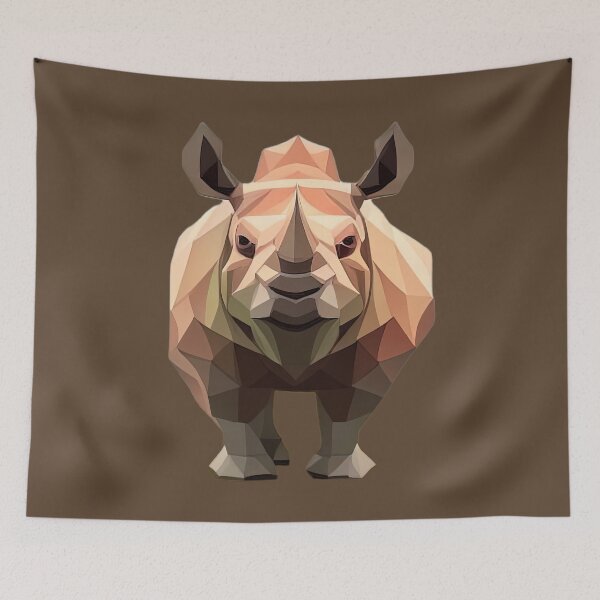 Item preview, Rhino (Brown BG) designed and sold by PolygonXYZ.