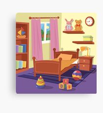 Children Bedroom Interior. Children Room. Canvas Print