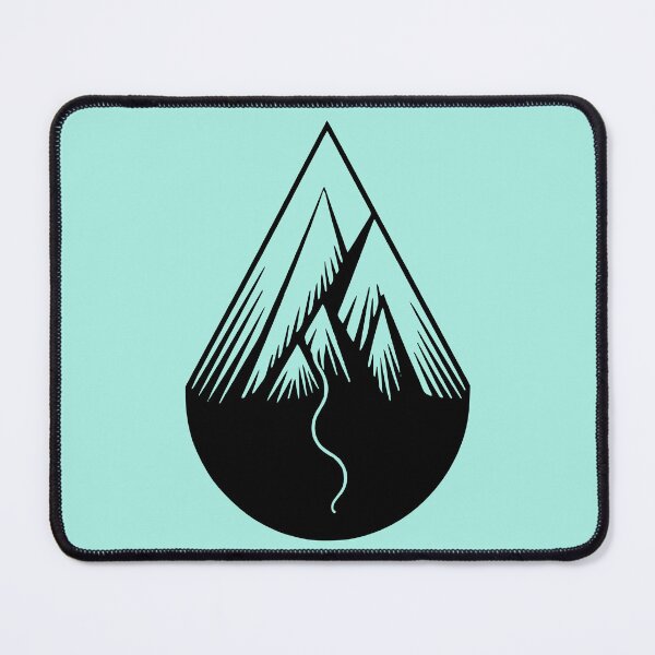Item preview, Water drop shape mountains  designed and sold by Art Happens.