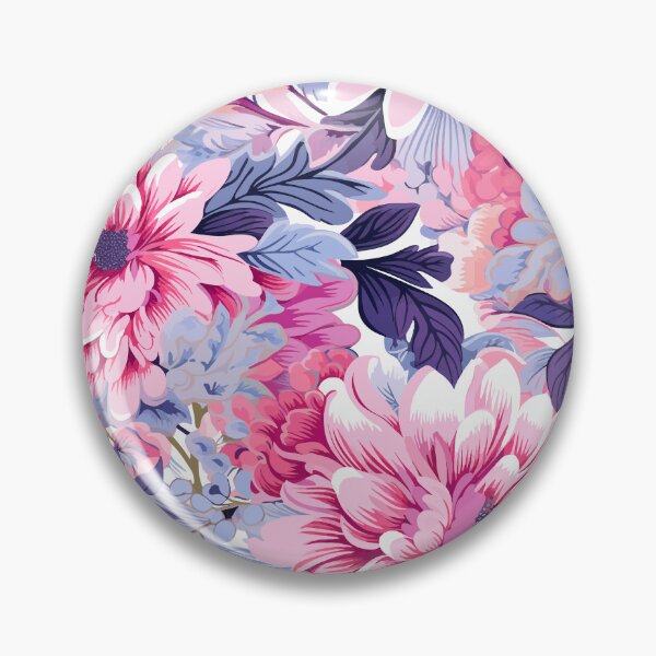 Item preview, Floral pattern Pinks & Purples designed and sold by muskitt.