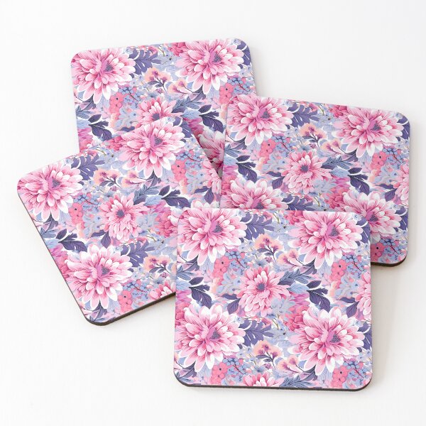 Item preview, Floral pattern Pinks & Purples designed and sold by muskitt.