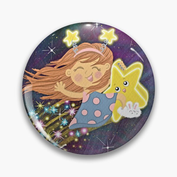 Item preview, Milky way Girl on a Shooting star designed and sold by SpiritedArtwork.
