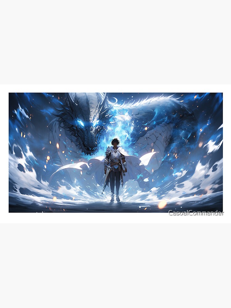Thumbnail 6 of 6, Coffee Mug, Azure Guardian: The Noble Warrior and the Blue Dragon designed and sold by CasualCommander.