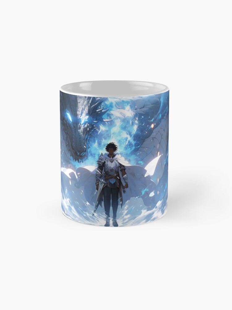 Thumbnail 4 of 6, Coffee Mug, Azure Guardian: The Noble Warrior and the Blue Dragon designed and sold by CasualCommander.