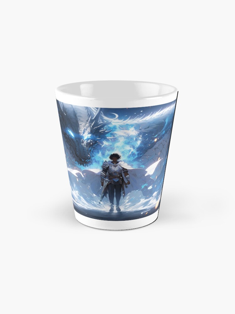 Thumbnail 2 of 4, Coffee Mug, Azure Guardian: The Noble Warrior and the Blue Dragon designed and sold by CasualCommander.