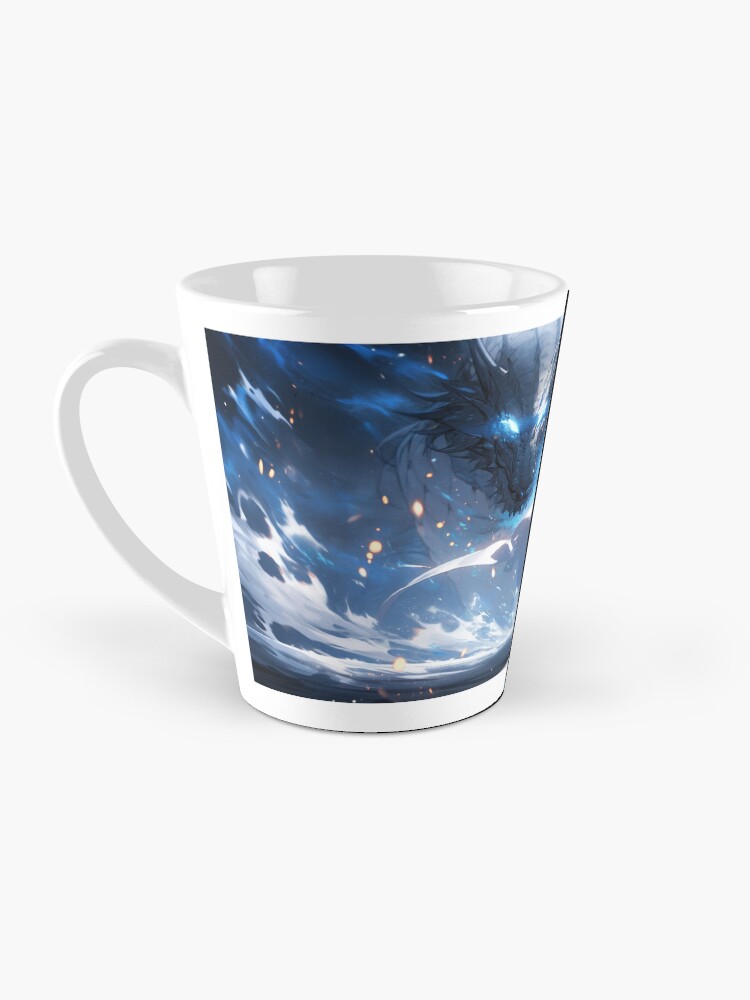 Thumbnail 3 of 4, Coffee Mug, Azure Guardian: The Noble Warrior and the Blue Dragon designed and sold by CasualCommander.