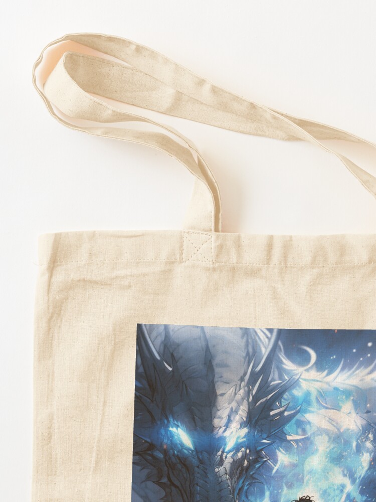 Thumbnail 3 of 5, Tote Bag, Azure Guardian: The Noble Warrior and the Blue Dragon designed and sold by CasualCommander.