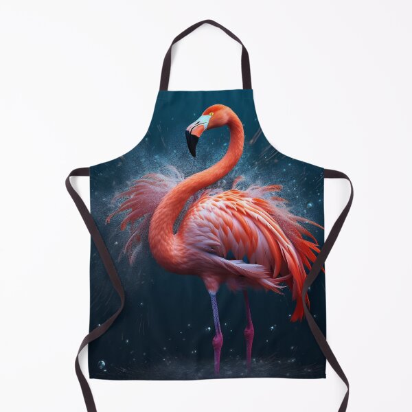 Artikelvorschau, Portrait of a flamingo on a colorful background. Emotive portrait entworfen und verkauft von anytka.