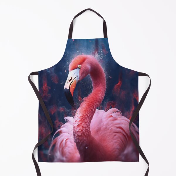 Artikelvorschau, Portrait of a flamingo on a colorful background. Emotive portrait entworfen und verkauft von anytka.