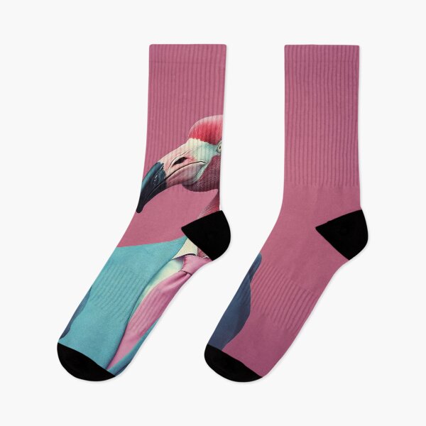 Item preview, Flamingo in a blue jacket and tie designed and sold by anytka.