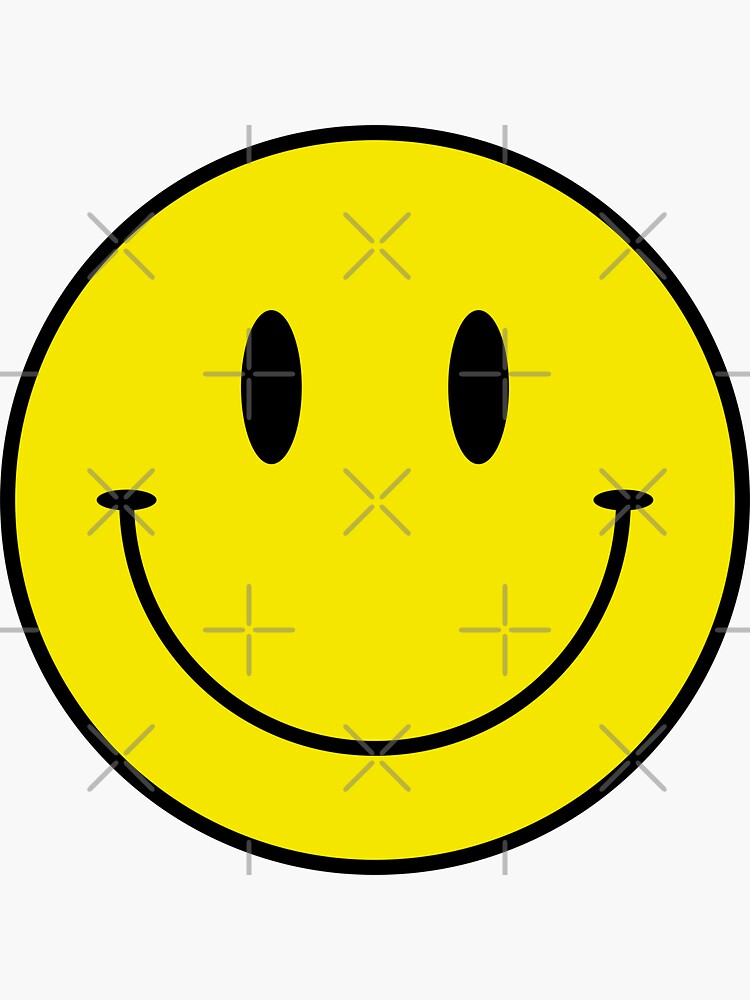 Sticker for Sale mit Gelber Smile-Aufkleber. Gelber Smiley