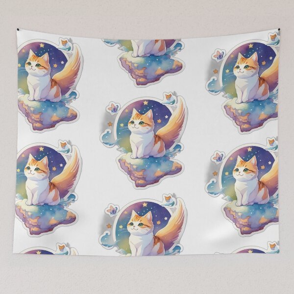 Item preview, cute cat in heaven designed and sold by AP.