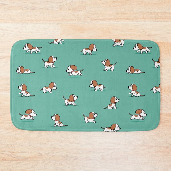 Item preview, cute puppy - teal designed and sold by littlearrow.