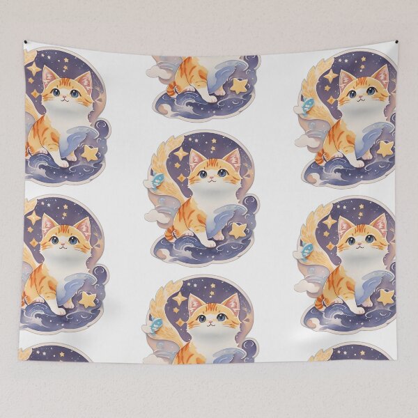 Item preview, cute cat in heaven designed and sold by AP.