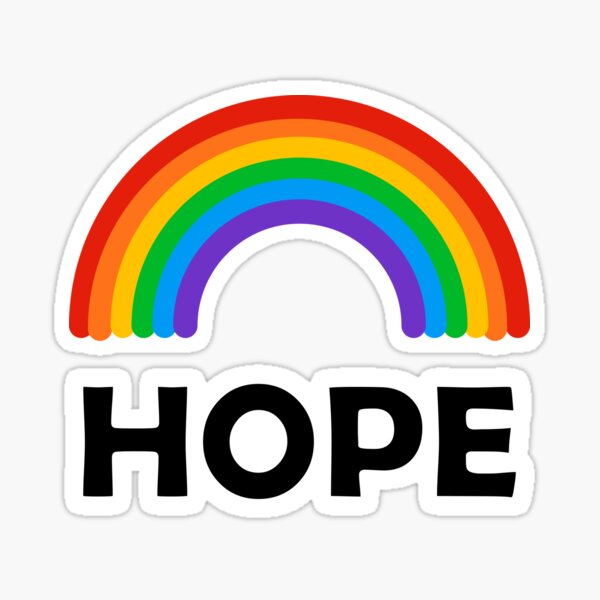 Item preview, Hope - LGBT Pride Rainbow - National Coming Out Day designed and sold by Inspirationmotivation.
