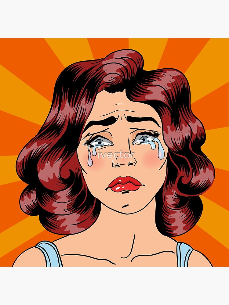 Premium Vector  Angry woman furious girl negative emotions pop art style  vector illustration