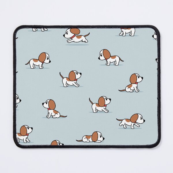 Item preview, cute puppy - coastal blue designed and sold by littlearrow.