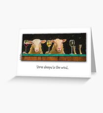 Will Bullas card / three sheeps to the wind Greeting Card