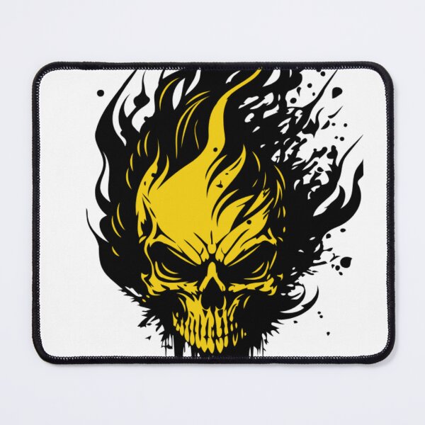 Item preview, yellow skull designed and sold by stickersrafisa.