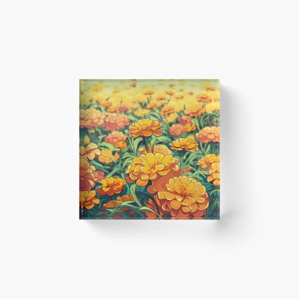 Item preview, cempasuchil flower field designed and sold by miguel-ozz.