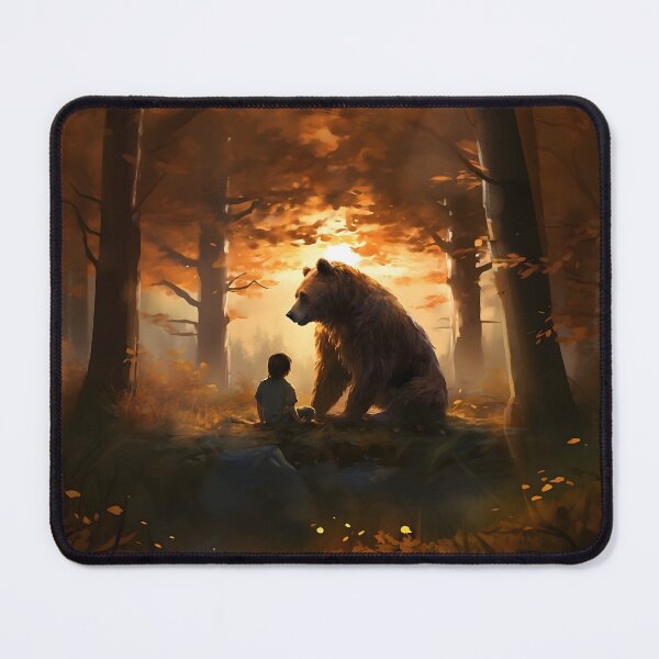 Item preview, Mowgli sits by Baloo designed and sold by TheShadowD.