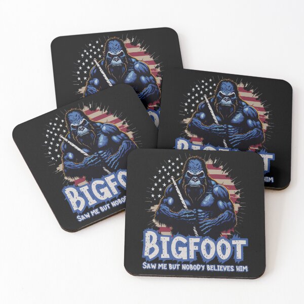 Item preview, Bigfoot Saw Me But Nobody Believes Him! Funny Encounter with the Elusive Sasquatch | Embrace the Mystery of Legendary Cryptids | American Flag designed and sold by Drzamag.