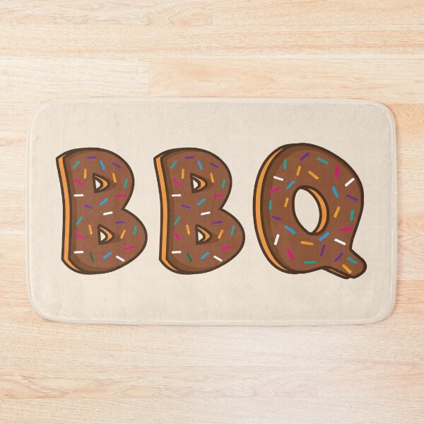 Item preview, BBQ Word Shaped Like Chocolate Donuts designed and sold by DonutsWords.
