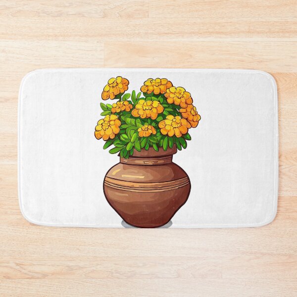 Item preview, vase with cempasuchil designed and sold by miguel-ozz.