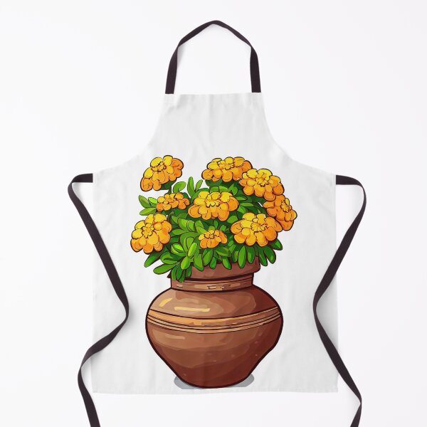Item preview, vase with cempasuchil designed and sold by miguel-ozz.