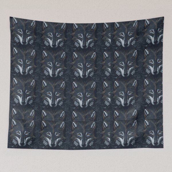 Item preview, Wolf Face Pattern designed and sold by PotitaDesing.