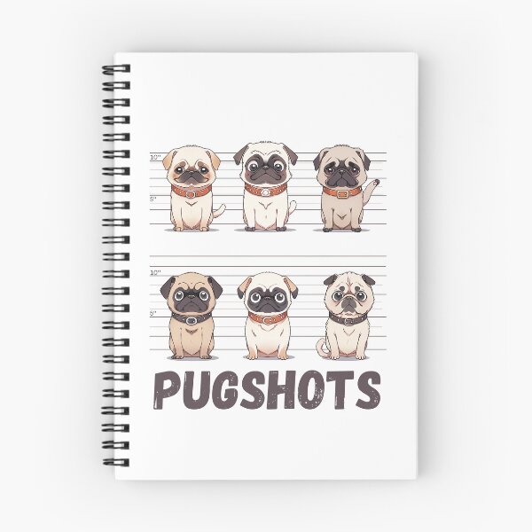 Aperçu de l'œuvre Funny Pug Shirt Pugshots Mugshot Shirt Funny Pug Tee For Pug Mom Gift Cute Dog Lover T-Shirt Animal Lover Pug Lover Tee Pug T Shirt créée et vendue par DaddyIssues-.