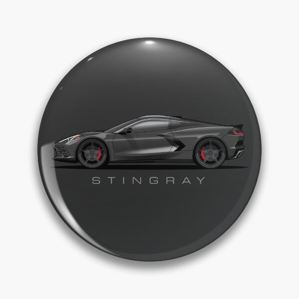 Item preview, Chevy Corvette C8 Black Illustration designed and sold by blackdogshop.