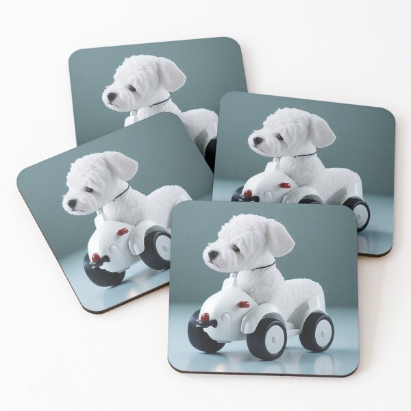 Item preview, dog on toy designed and sold by meskteka.