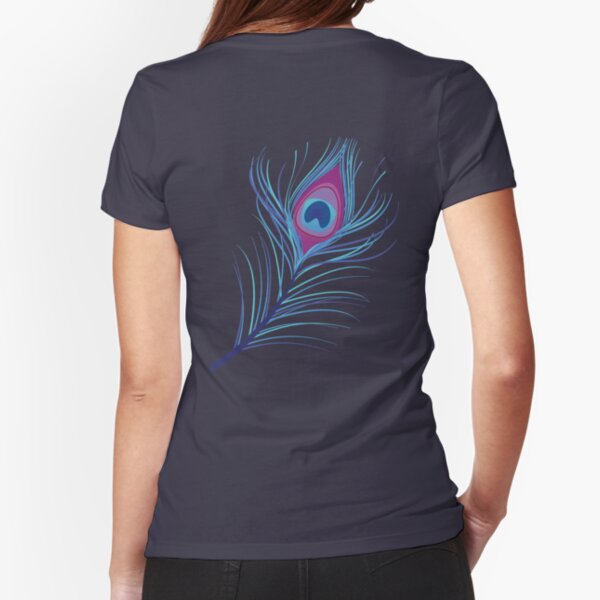 the peacock feather Fitted T-Shirt