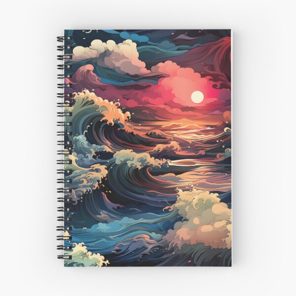 Item preview, Stormy sea at sunset designed and sold by enipra.