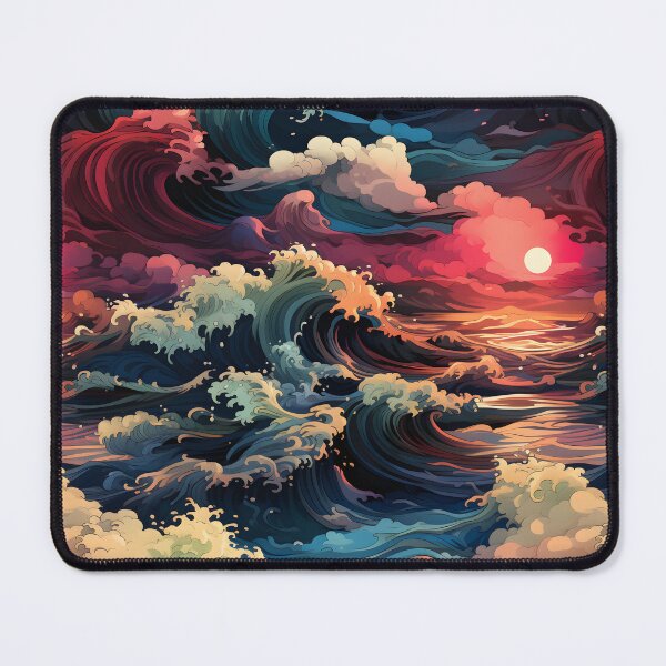 Item preview, Stormy sea at sunset designed and sold by enipra.