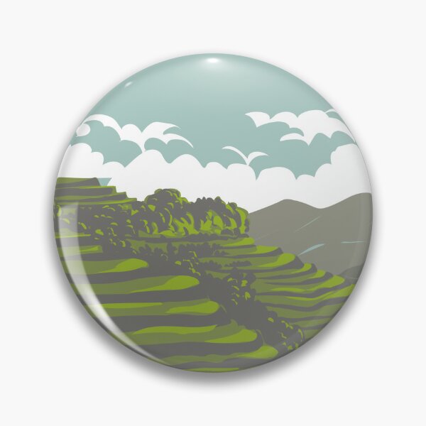 Item preview, Banaue Rice Terraces of Ifugao Province Luzon Philippines WPA Art Deco Poster  designed and sold by retrovectors.